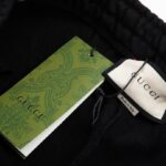 Shorts Gucci Stripe Logo Black GC055 - Image 9