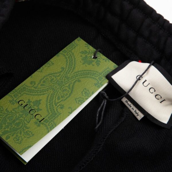 Shorts Gucci Stripe Logo Black GC055 - Image 9