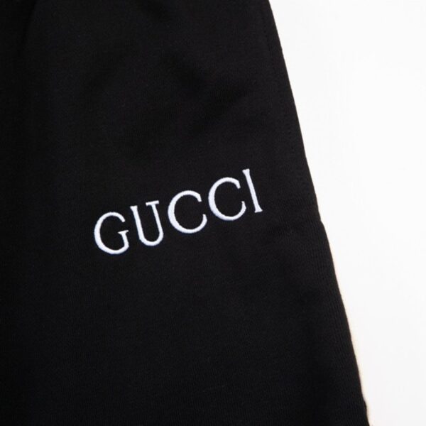 Shorts Gucci Stripe Logo Black GC055 - Image 4
