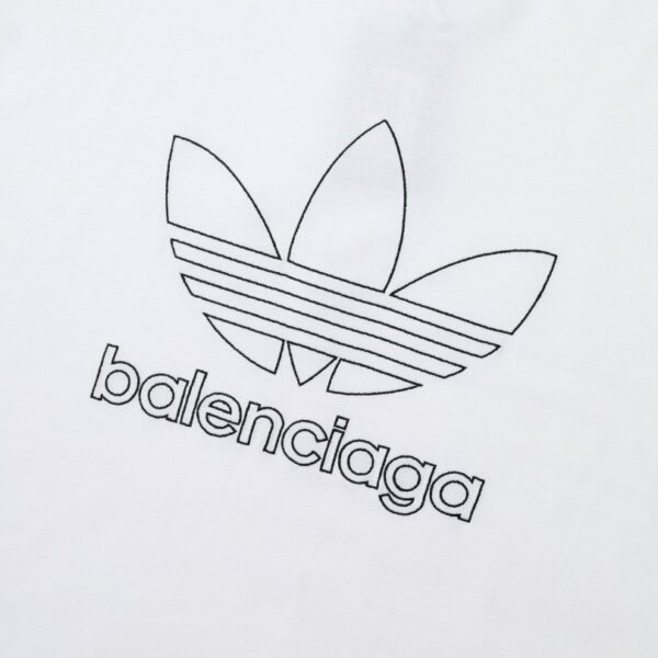 T-shirt Balenciaga x Adidas Trefoil Logo White BL004 - Image 4
