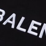Shorts Balenciaga Logo Black BL017 - Image 4