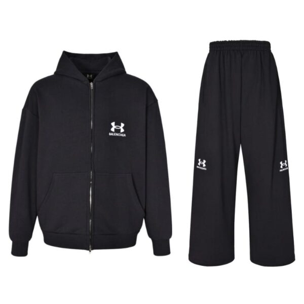 Set Balenciaga Logo Track Jacket and Hoodie BL078 - Image 1