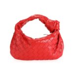 Intrecciato Leather Mini Jodie Rot 26 cm