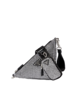 Saffiano Triangle With Crystals Schwarz 25 cm
