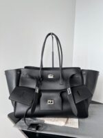 Bel Air Medium Carry All Bag aus glattem Kalbsleder in Schwarz 30 cm - Image 2
