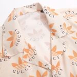 Shirt Gucci x Adidas Trefoil Beige Short Sleeve GC028 - Image 4
