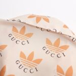 Shirt Gucci x Adidas Trefoil Beige Short Sleeve GC028 - Image 5