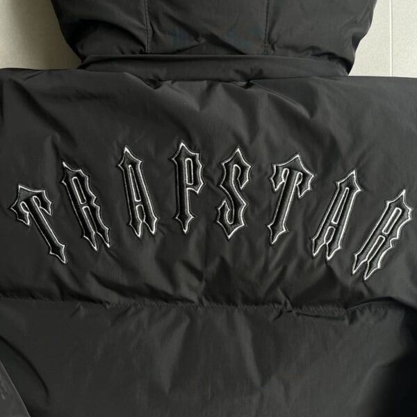 wamens-jacket-trapstar-irongate-hooded-puffer-black - Image 5