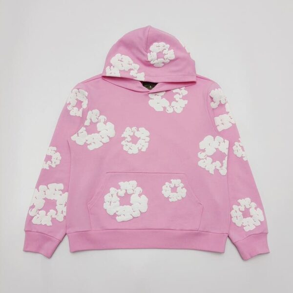 Hoodie Denim Tears The Cotton Wreath Pink - Image 2