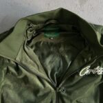 Tracksuit Corteiz Velour Green with White Logo CZ008 - Image 10