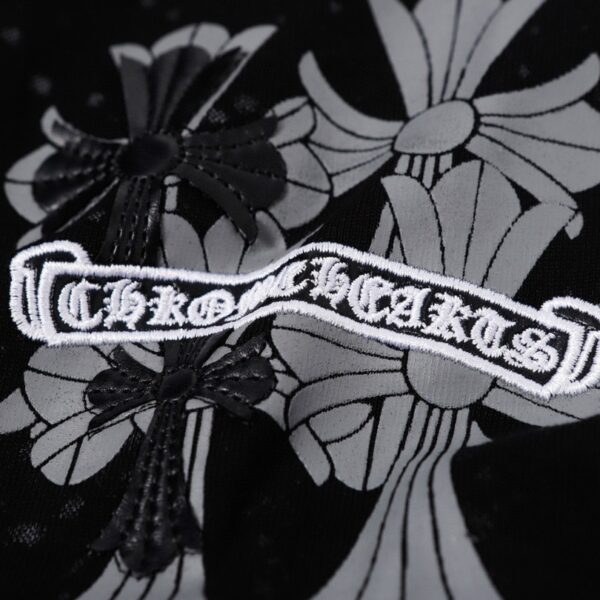 T-shirt Chrome Hearts Floral Graphic Black CH053 - Image 5