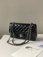 Classic Double Flap Jumbo Lackleder Schwarz 30 cm - Image 2