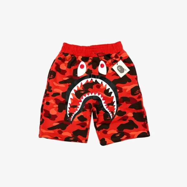 Shorts Bape Camo Shark Shorts Red - Image 1