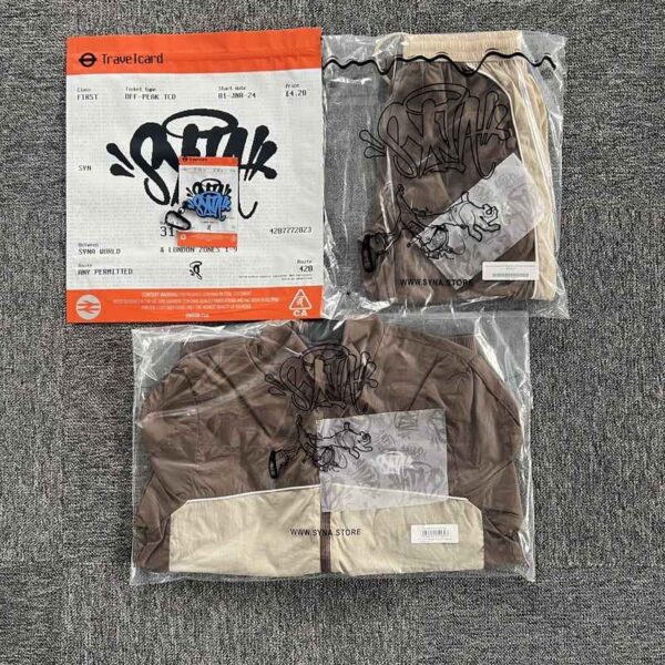 Set Syna Track Jacket and Pants Brown SN001 - Image 10