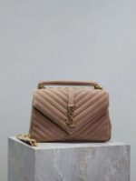 wildleder Karamell mit Goldschnalle 24 cm - Image 2