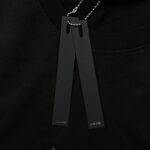 Amiri Staggered Logo Black T-Shirt - Image 7
