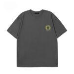 T-shirt Chrome Hearts Yellow Horseshoe Grey Logo CH020