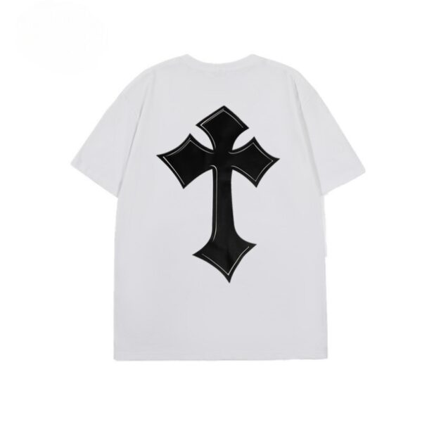 T-shirt Chrome Hearts Large Cross White Logo CH016 - Image 2