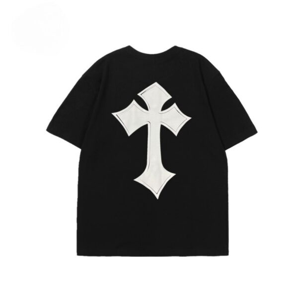 T-shirt Chrome Hearts Large Cross Black Logo CH018 - Image 2