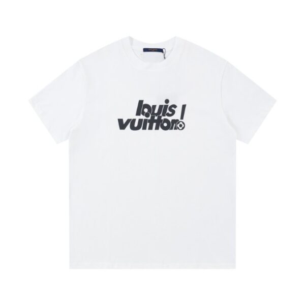 T-shirt Louis Vuitton LV White Graphic Logo - Image 1