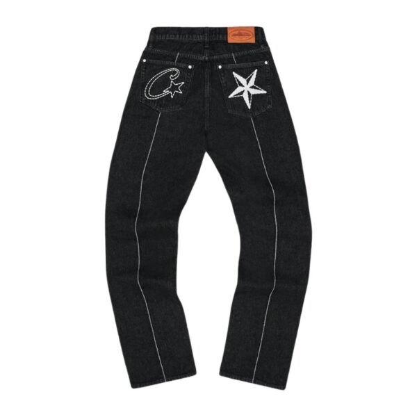 Jeans Corteiz C-Star Black - Image 1