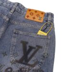 Jeans Louis Vuitton Faded Monogram Pocket Denim LV005 - Image 6
