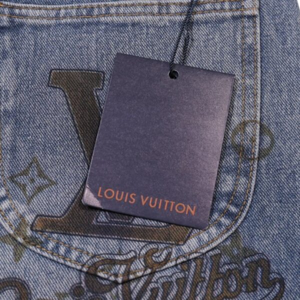 Jeans Louis Vuitton Faded Monogram Pocket Denim LV005 - Image 7