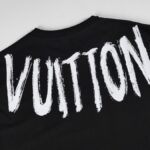 T-shirt Louis Vuitton Brushstroke Logo Black - Image 4