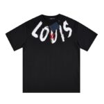 T-shirt Louis Vuitton Brushstroke Logo Black