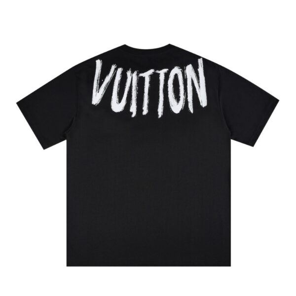 T-shirt Louis Vuitton Brushstroke Logo Black - Image 2