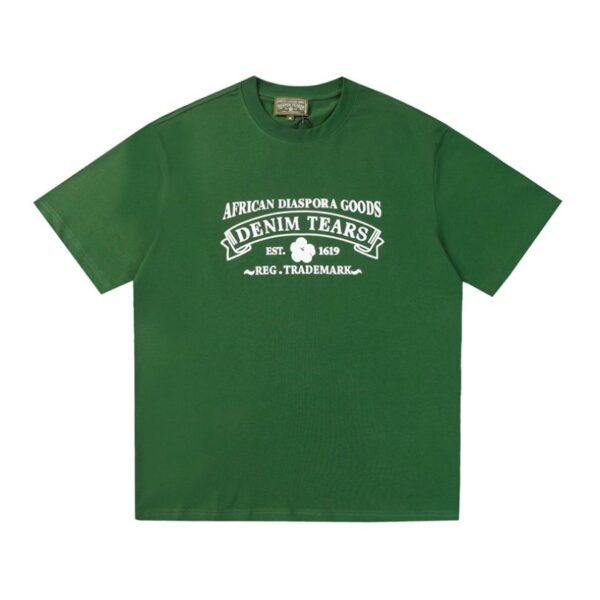 T-shirt Denim Tears African Diaspora Logo Green - Image 1