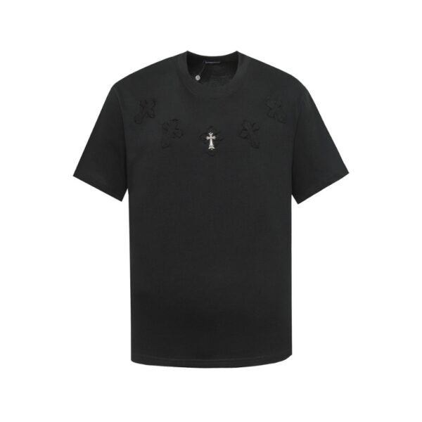 T-shirt Chrome Hearts Black Cross Embroidery CH029 - Image 1
