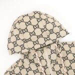 Jacket Gucci Monogram Hooded Beige GC019 - Image 4