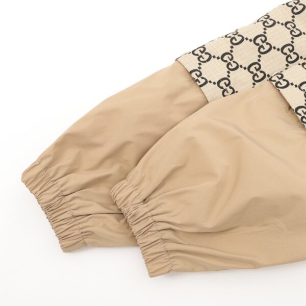 Jacket Gucci Monogram Hooded Beige GC019 - Image 6