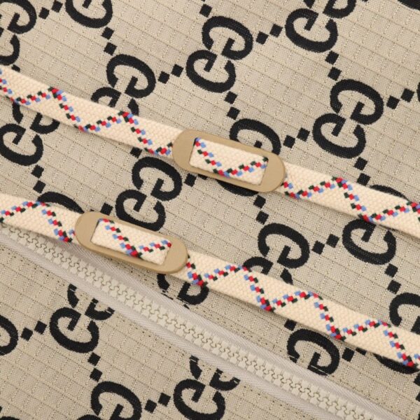 Jacket Gucci Monogram Hooded Beige GC019 - Image 7