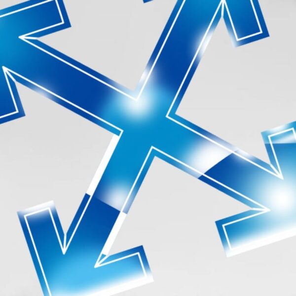 T-shirt Off-White Blue Arrows Logo OFF023 - Image 8