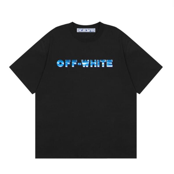 T-shirt Off-White Blue Arrows Logo OFF023 - Image 1