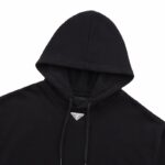 Hoodie Prada Milano Logo Black PD009 - Image 5