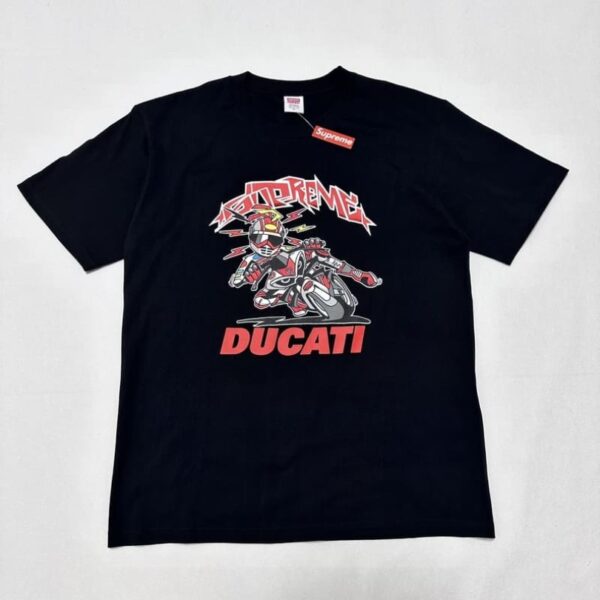 T-shirt Supreme Ducati Racing Graphic Black SP037 - Image 4