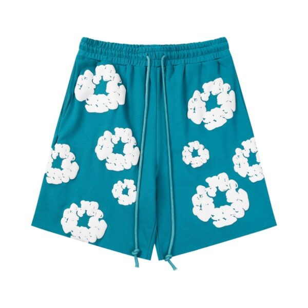 Shorts Denim Tears White Clouds Teal Green - Image 1
