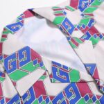 Set Gucci Multicolor GG Pattern Shirt and Shorts GC003 - Image 8
