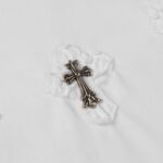 T-shirt Chrome Hearts White Cross Embroidery CH030 - Image 5