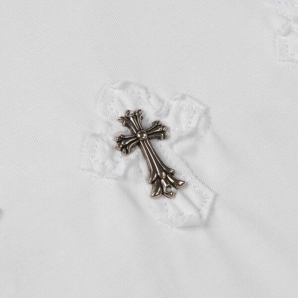 T-shirt Chrome Hearts White Cross Embroidery CH030 - Image 5