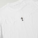 T-shirt Chrome Hearts White Cross Embroidery CH030 - Image 4