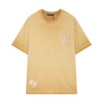 T-shirt Chrome Hearts Gold Horseshoe Logo CH034