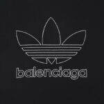 T-shirt Balenciaga x Adidas Trefoil Logo Black BL005 - Image 4