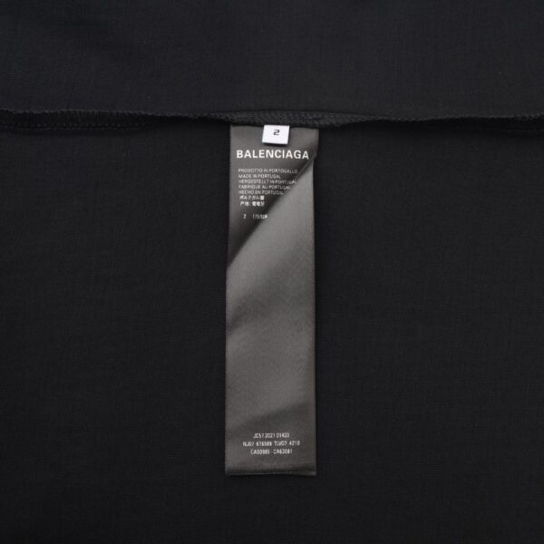 T-shirt Balenciaga x Adidas Trefoil Logo Black BL005 - Image 7