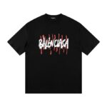 T-shirt Balenciaga Graffiti Print Black BL053