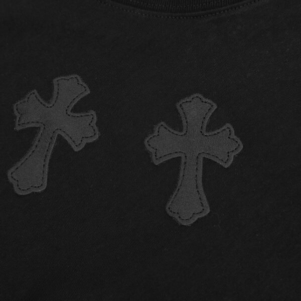 T-shirt Chrome Hearts Cross All Black CH013 - Image 7