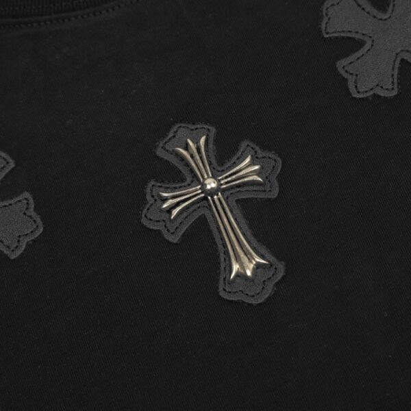 T-shirt Chrome Hearts Cross All Black CH013 - Image 5